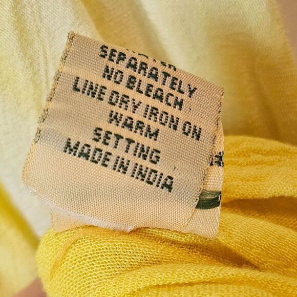 Retro Style SUNFLOWER Brand Tie Dye Embroider Stitch Assymetrical Hem Dress OSFM - Picture 8 of 8